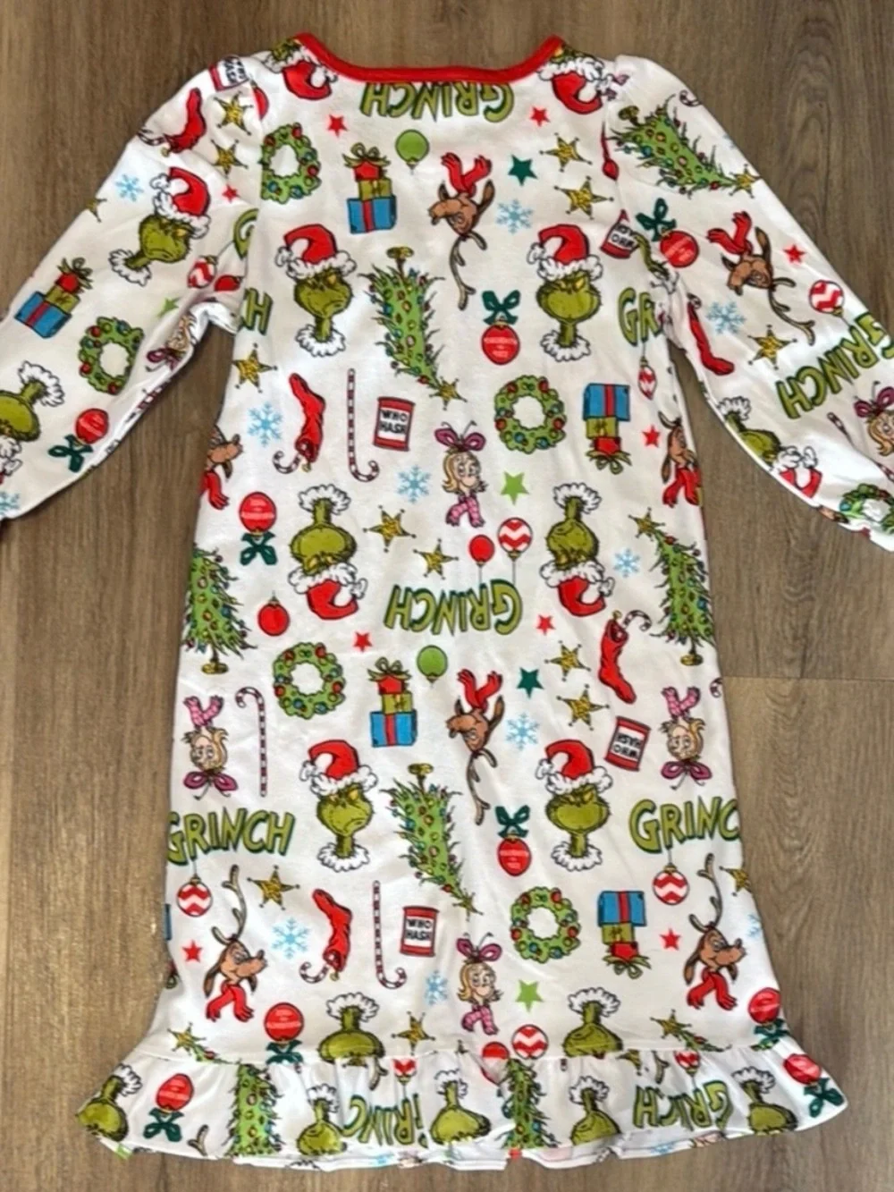 The Grinch Girls Nightgown 2T NWOT Christmas Pajama Dress Dr. Seuss Holiday
